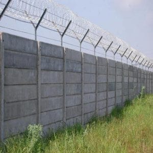 Precast Wall With GI Barbed Wire Fencing in Thane